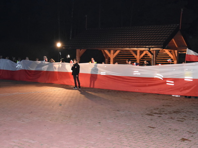 Zdjęcie z Marszu dla Niepodległej w gminie Gościeradów