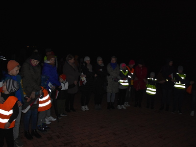 Zdjęcie z Marszu dla Niepodległej w gminie Gościeradów