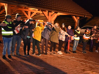 Zdjęcie z Marszu dla Niepodległej w gminie Gościeradów