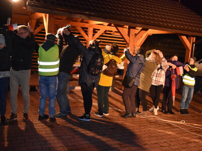 Zdjęcie z Marszu dla Niepodległej w gminie Gościeradów