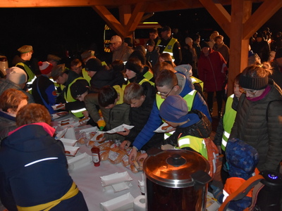 Zdjęcie z Marszu dla Niepodległej w gminie Gościeradów