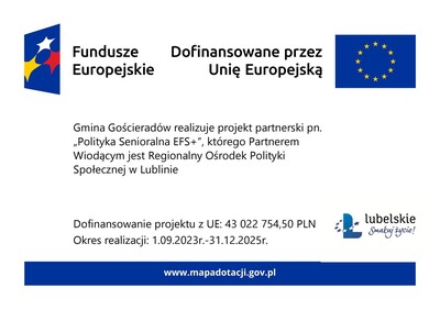 Zdjęcie plakatu dot. dofinansowania