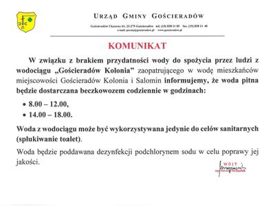 Grafika przedstawiajaca treść komunikatu