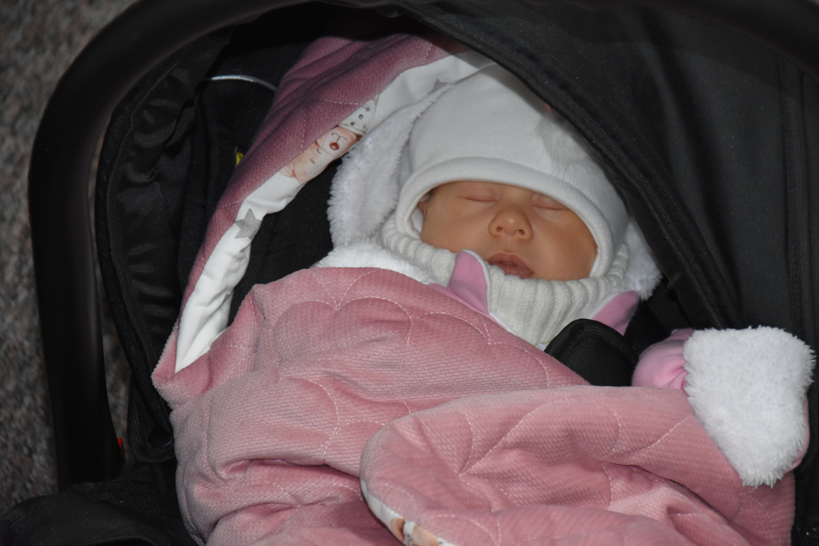 Zdjęcie z powitania nowej mieszkanki gminy Gościeradów