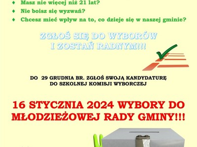 Zdjęcie plakatu dot. wyborów