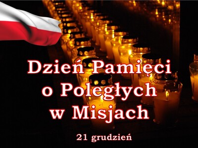 Zdjęcie zniczy oraz flagi Polski