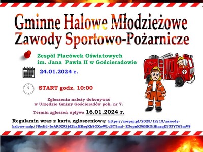 Zdjęcie plakatu dot. Zawodów Sportowo - Pożarniczych