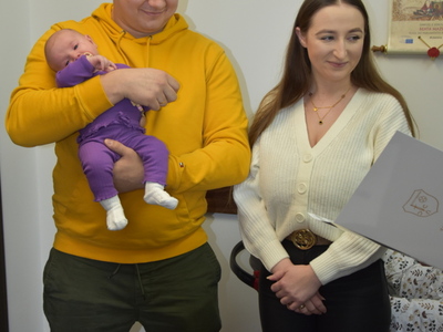 Zdjęcie ze spotkania z nowym mieszkańcem Gminy Gościeradów