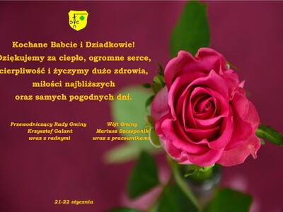 Zdjęcie z życzeniami z okazji Dnia Babci i Dziadka