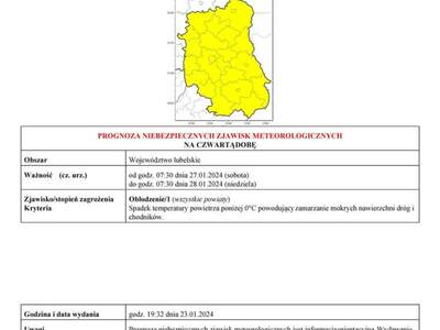 ZDJĘCIE NIEBEZPIECZNYCH ZJAWISK METEOROLOGICZNYCH