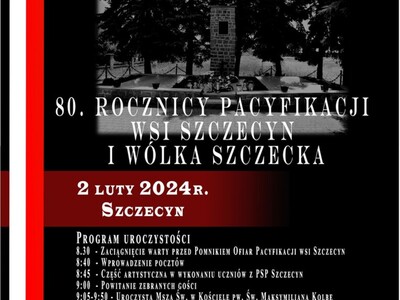 Zdjęcie plakatu dot. rocznicy Pacyfikacji