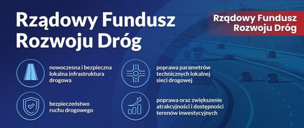 Grafika dot. Rządowego Funduszu Rozwoju Dróg