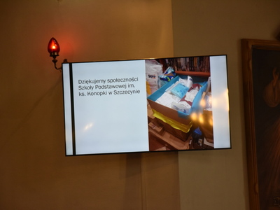 Zdjęcia z wystąpienia dot. zbrodni w Szczecynie i Wólce Szczeckiej w 1944 r.