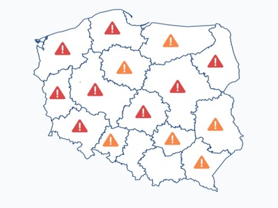 Zdjęcie ostrzeżenia hydrologicznego