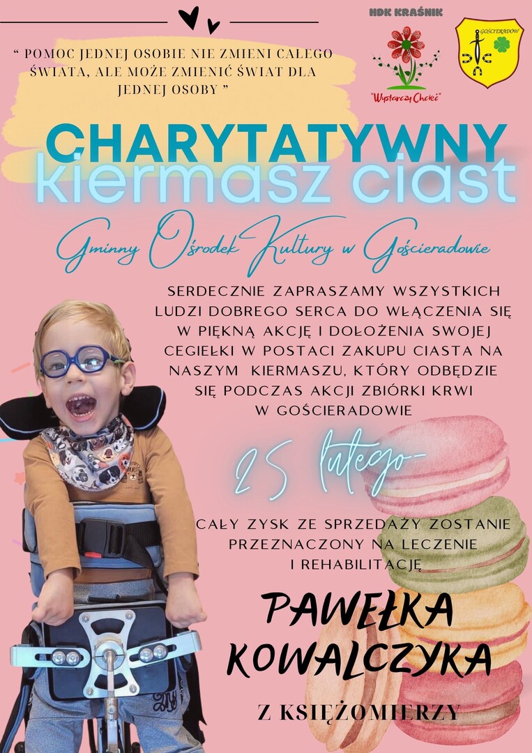 Zdjęcie plakatu z Pawełkiem Kowalczykiem z Księżomierzy