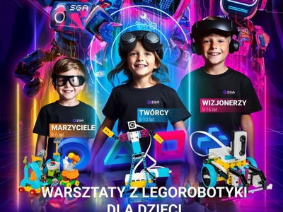 Zdjęcie plakatu dot. warsztatu z legorobotyki