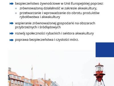 Broszura dot. Programu Fundusze Europejskie dla Rybactwa