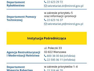 Broszura dot. Programu Fundusze Europejskie dla Rybactwa