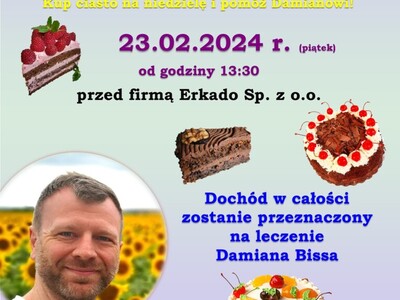 Zdjęcie plakatu dot. Charytatywnego Kiermaszu Ciast
