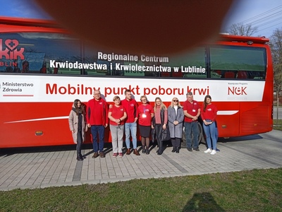 Zdjęcie z Charytatywnego Kiermaszu Ciast i akcji krwiodawstwa