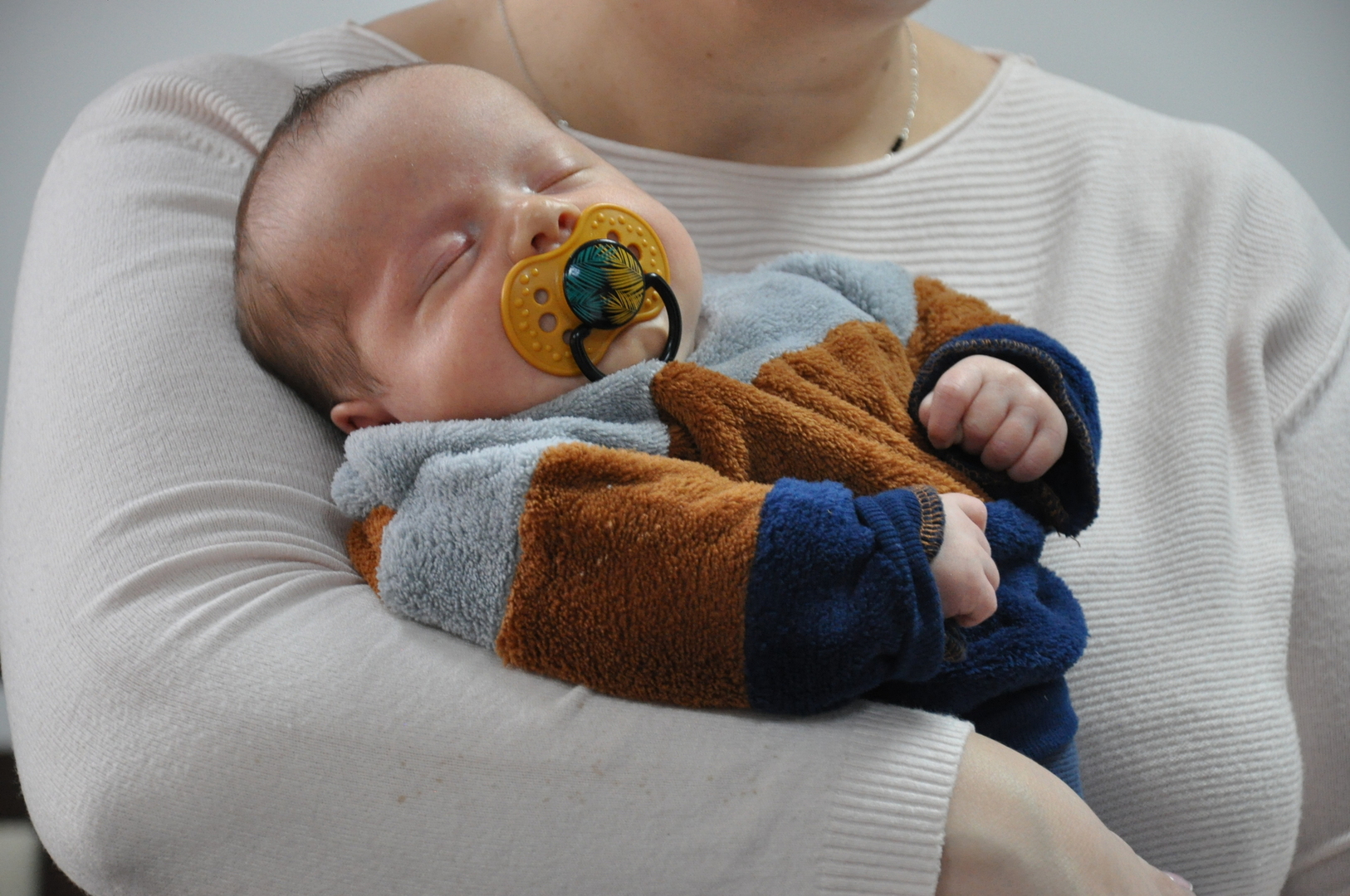 Zdjęcie z powitania nowego mieszkańca gminy Gościeradów