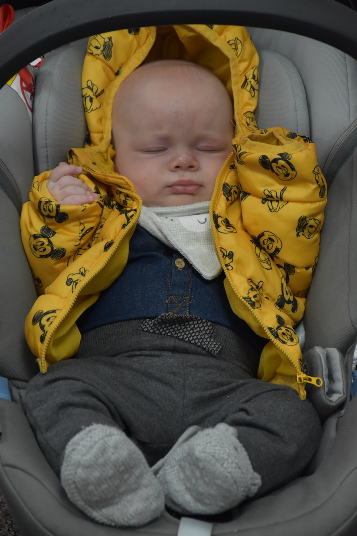 Zdjęcie z powitania nowego mieszkańca gminy Gościeradów