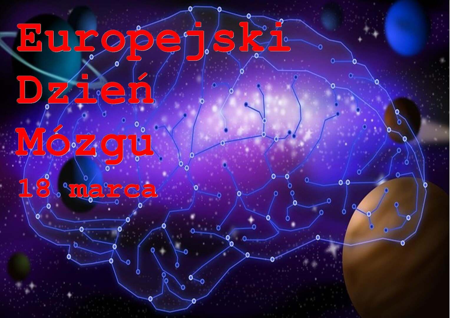 Zdjęcie z grafiką mózgu