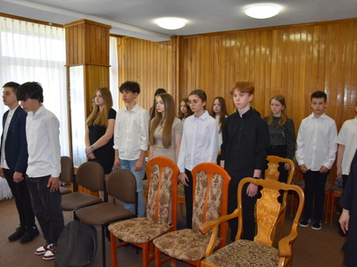 Zdjęcie z II sesji Młodzieżowej Rady Gminy Gościeradów