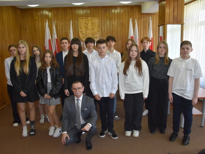 Zdjęcie z II sesji Młodzieżowej Rady Gminy Gościeradów