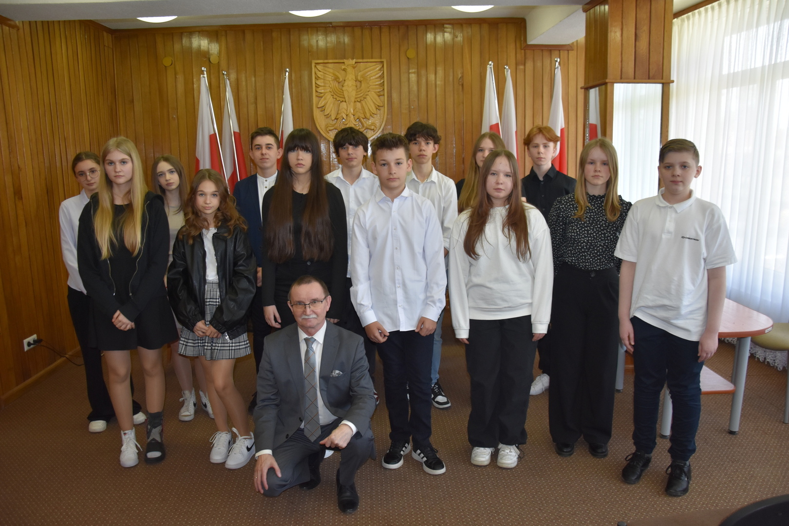 Zdjęcie z II sesji Młodzieżowej Rady Gminy Gościeradów