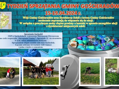 Zdjęcie grafiki dot. Tygodnia Sprzątania Gminy Gościeradów