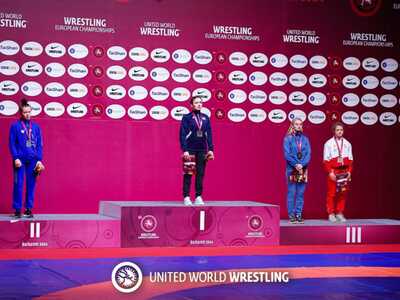 Zdjęcie Patrycji Gil na podium