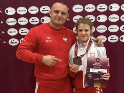 Zdjęcie Patrycji Gil z trenerem