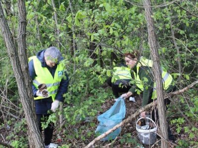 Zdjęcie z akcji sprzątania gminy Gościeradów