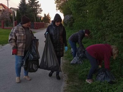 Zdjęcie z akcji sprzątania gminy Gościeradów