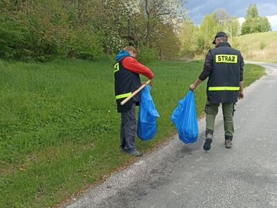Zdjęcie z akcji sprzątania gminy Gościeradów
