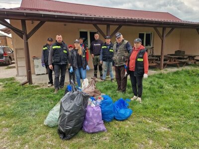 Zdjęcie z akcji sprzątania gminy Gościeradów
