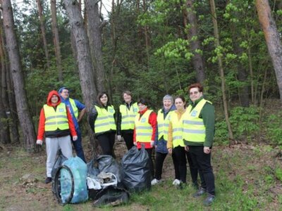 Zdjęcie z akcji sprzątania gminy Gościeradów