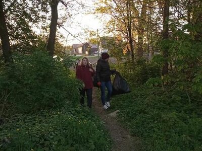 Zdjęcie z akcji sprzątania gminy Gościeradów