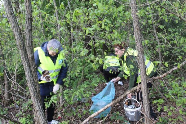 Zdjęcie z akcji sprzątania gminy Gościeradów