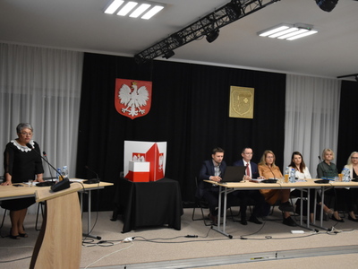 Zdjęcie z I sesji rady Gminy Gościeradów