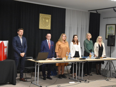 Zdjęcie z I sesji rady Gminy Gościeradów