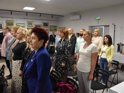 Zdjęcie z I sesji rady Gminy Gościeradów