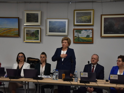 Zdjęcie z I sesji rady Gminy Gościeradów