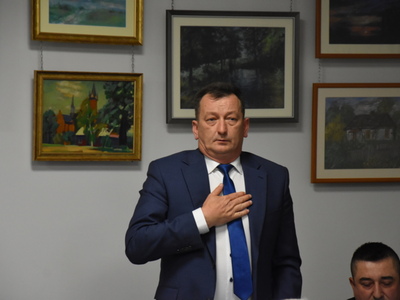 Zdjęcie z I sesji rady Gminy Gościeradów