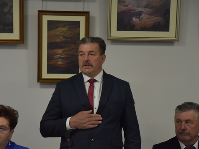 Zdjęcie z I sesji rady Gminy Gościeradów