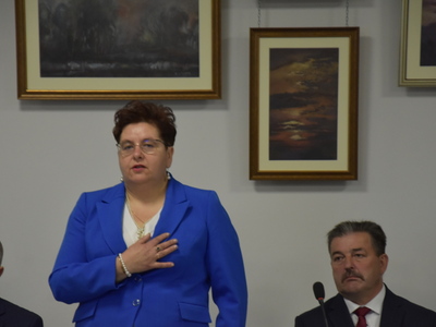 Zdjęcie z I sesji rady Gminy Gościeradów