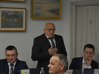 Zdjęcie z I sesji rady Gminy Gościeradów