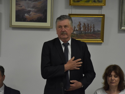 Zdjęcie z I sesji rady Gminy Gościeradów
