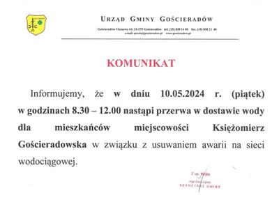 Grafika przedstawiająca treść komunikatu